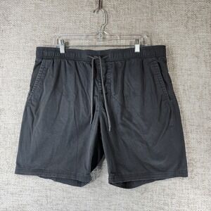Vissla Organic Cotton Blend Shorts Mens XXL Gray Pull On Drawstring Pockets